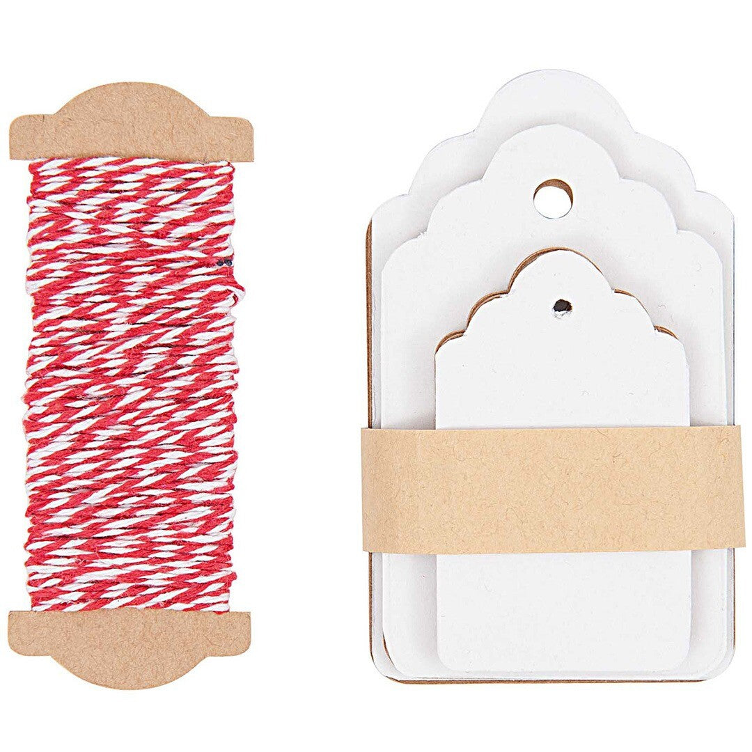 cadeaulabels ornament - wit - 30st | 08792.78.01 | 0