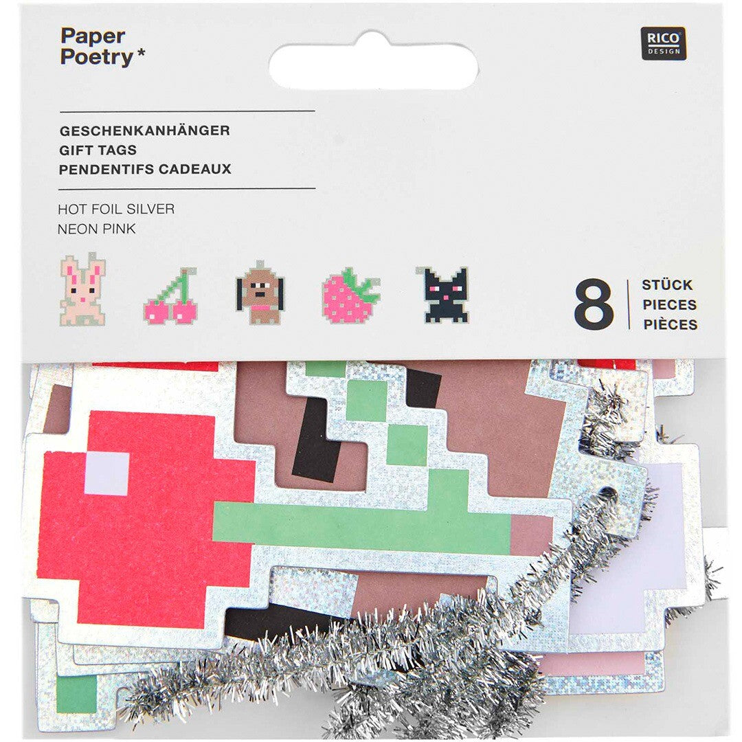 cadeaulabels pixel - 8st | 300849 | 1