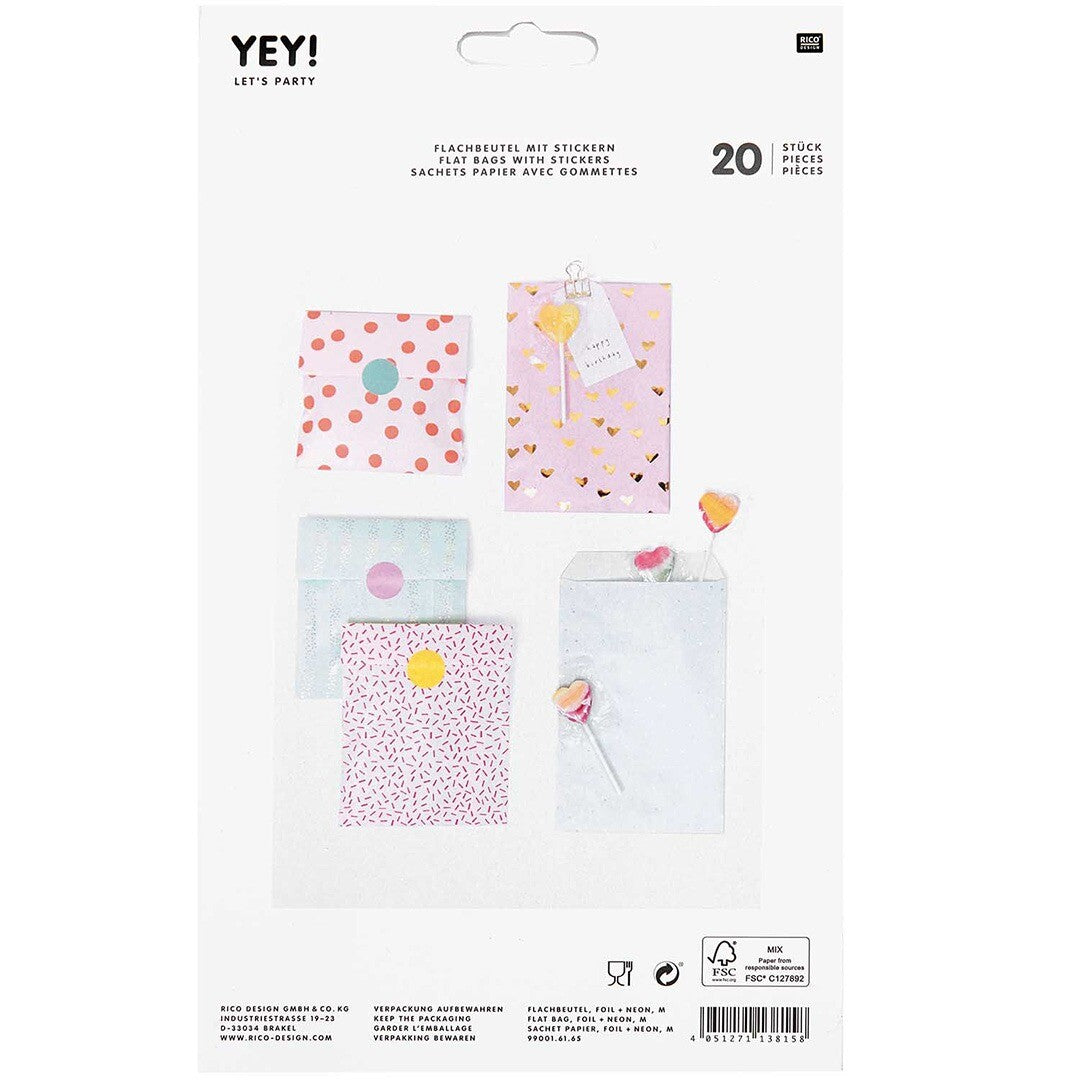 cadeauzakjes - roze - 20st | 99001.61.65 | 2