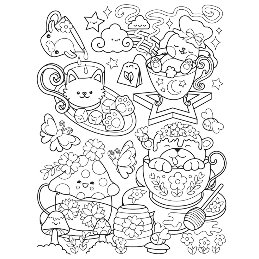 veltman uitgevers café cuties - cozy kleurboek | 1742398 | 2