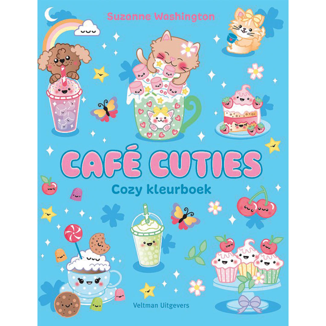 veltman uitgevers café cuties - cozy kleurboek | 1742398 | 1