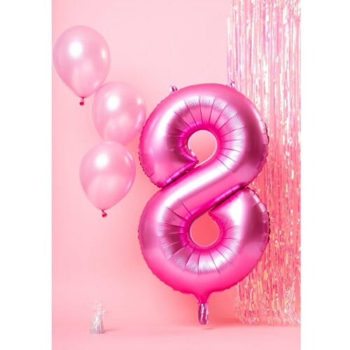 cijferballon acht - metallic matroze - 86 cm | 65908 | 2