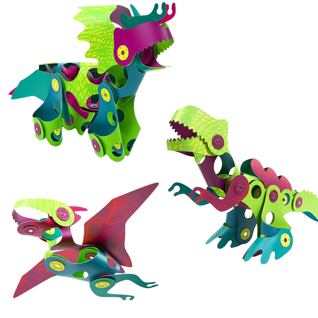 clixo magnetische bouwset dino discovery - 22-delig| CL-DINO-DS-1 | 3