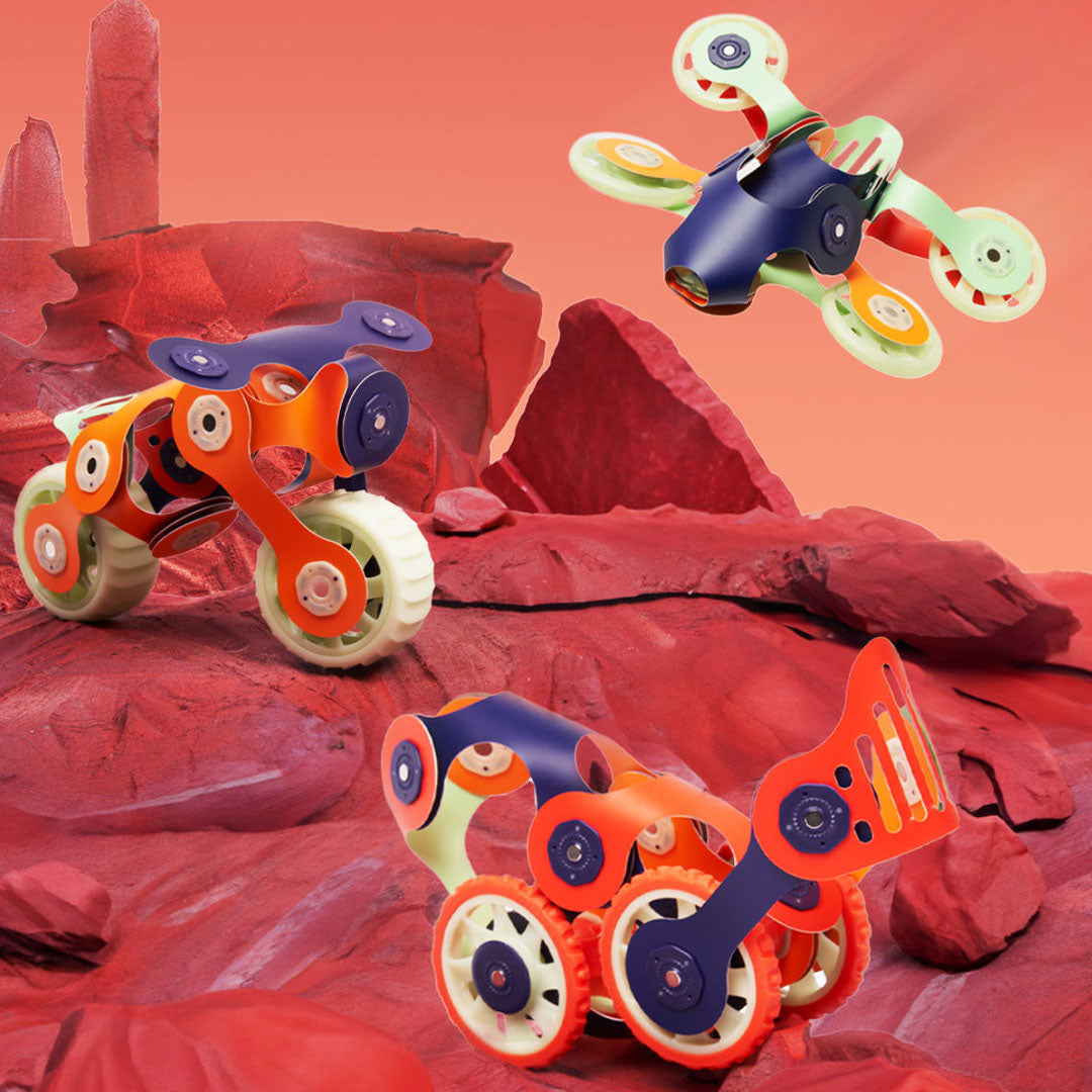 clixo magnetische bouwset mars rover - 30-delig