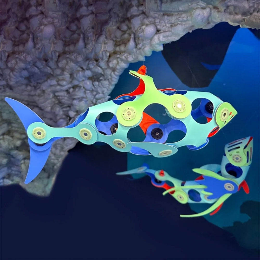 clixo magnetische bouwset ocean creatures - 24-delig | CL-DSEA-BR-1 | 2