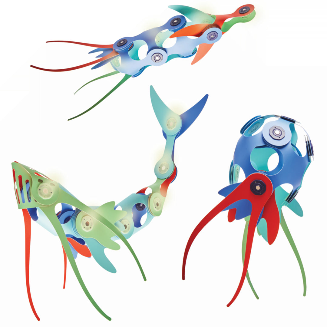 clixo magnetische bouwset ocean creatures - 24-delig | CL-DSEA-BR-1 | 3