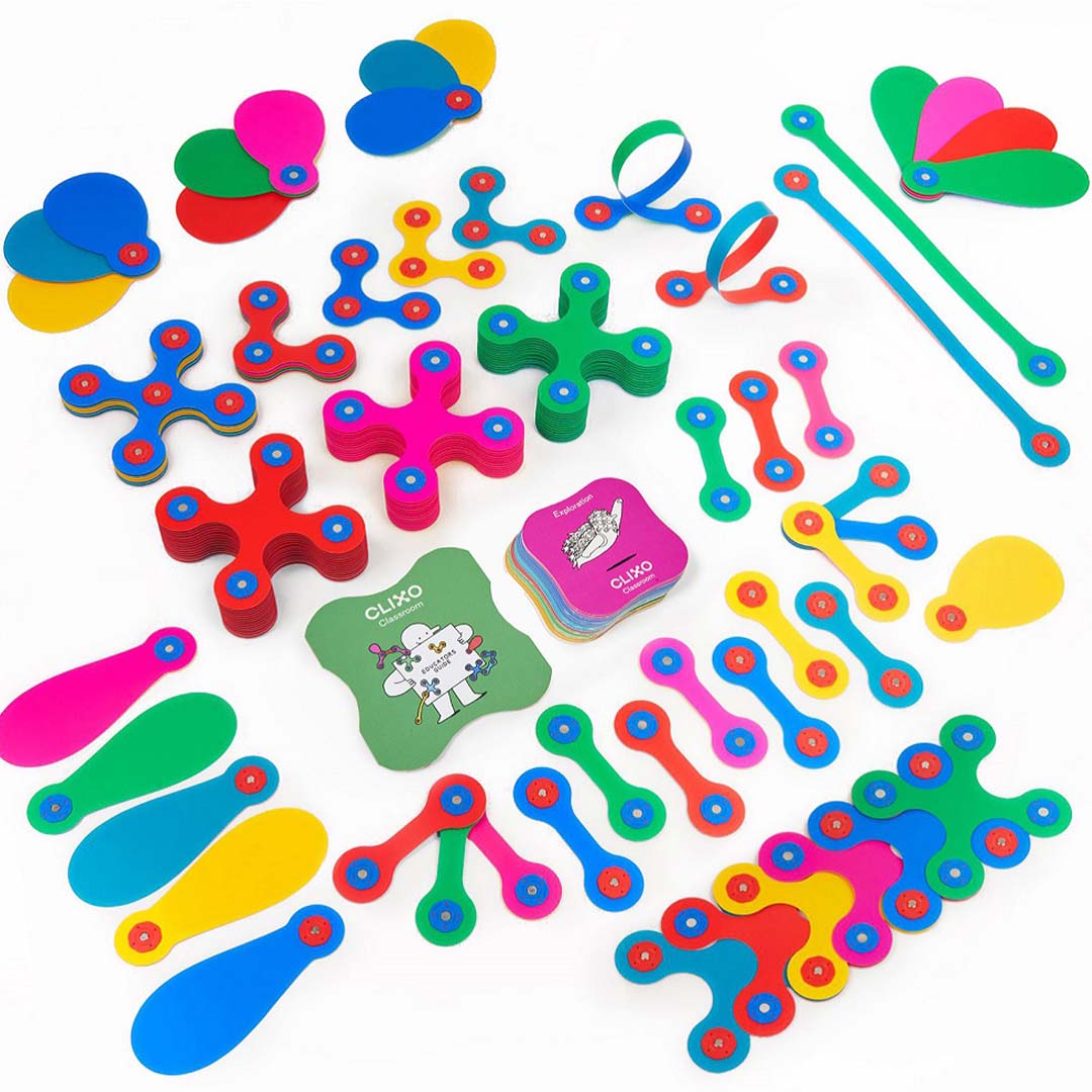 clixo magnetische bouwset school - 100-delig | CL-EDUP-CR-1 | 