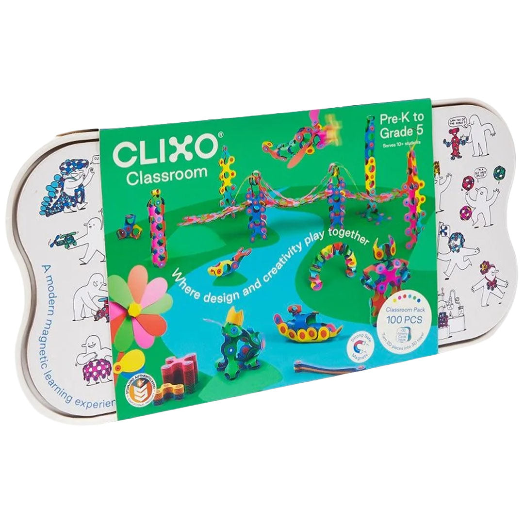 clixo magnetische bouwset school - 100-delig | CL-EDUP-CR-1 | 2