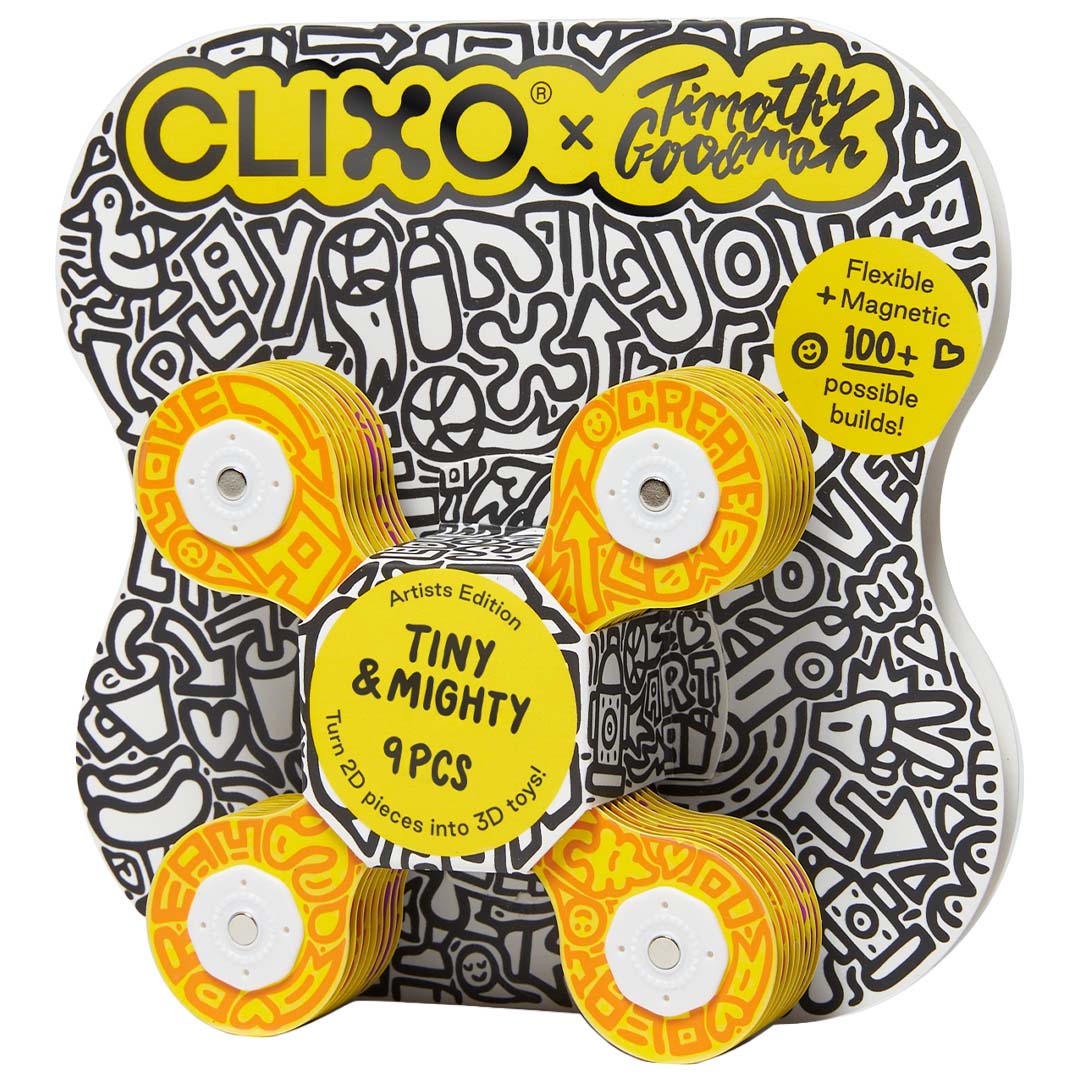 clixo magnetische bouwset tiny & mighty - artist edition - 9-delig | CL-MITY-TM-6 | 4