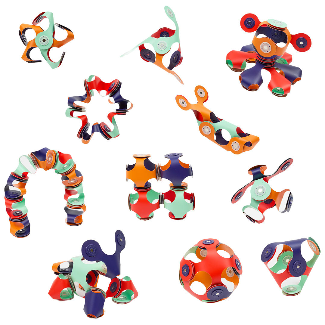 clixo magnetische bouwset tiny & mighty - space - 9-delig | CL-MITY-SP-2 | 2