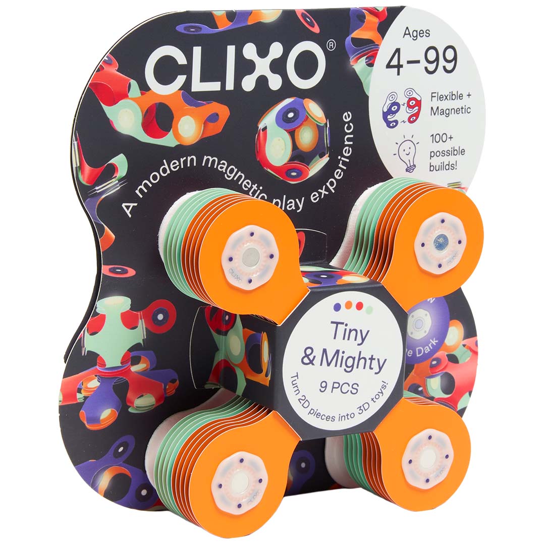 clixo magnetische bouwset tiny & mighty - space - 9-delig | CL-MITY-SP-2 | 3
