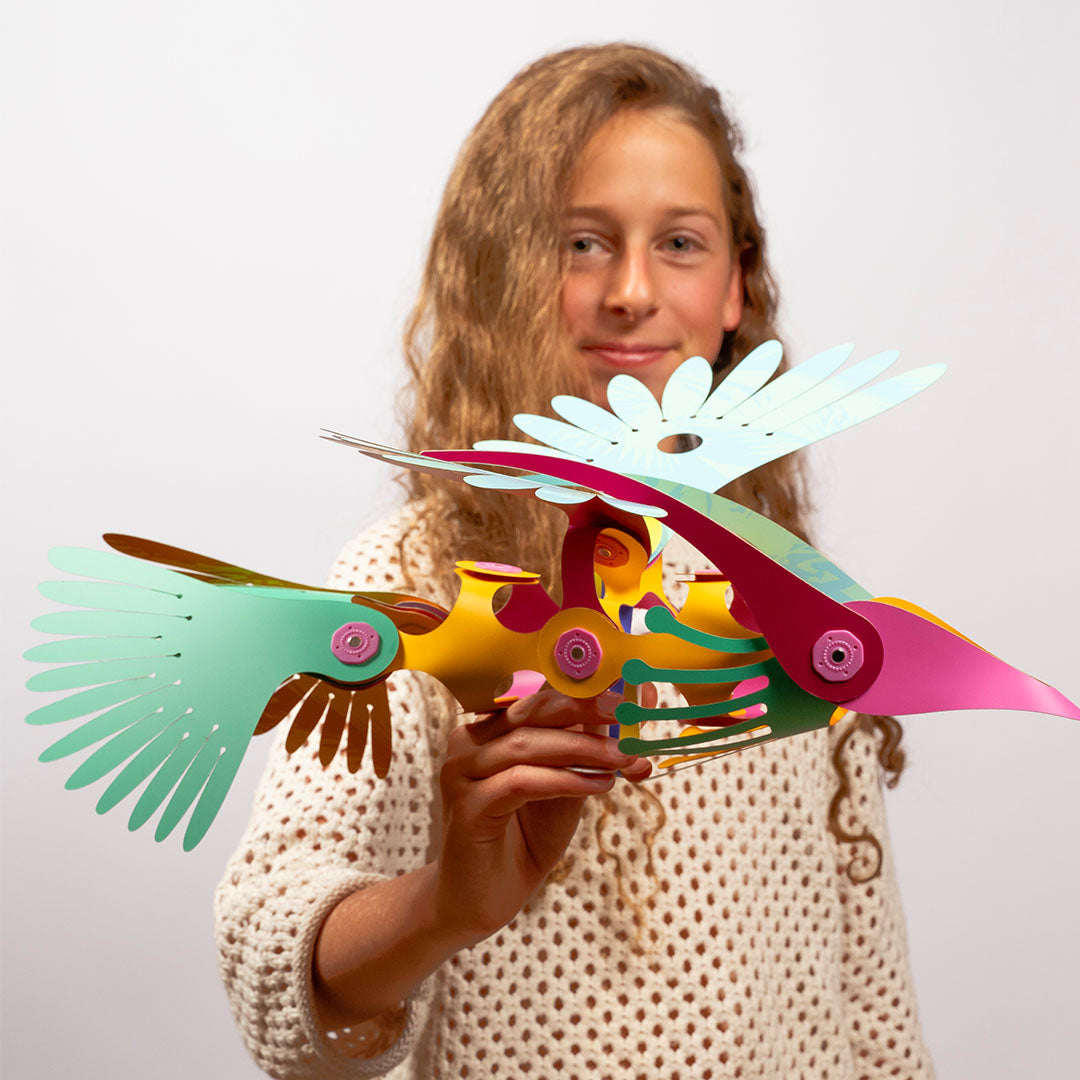 clixo magnetische bouwset tropical birds - 24-delig