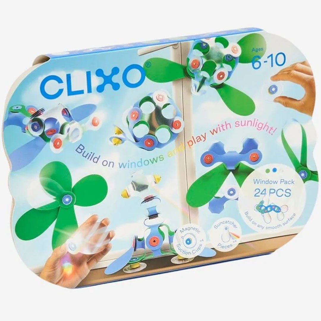 clixo magnetische bouwset voor op het raam - window - 24-delig | CL-WNDW-FT-1 | 5
