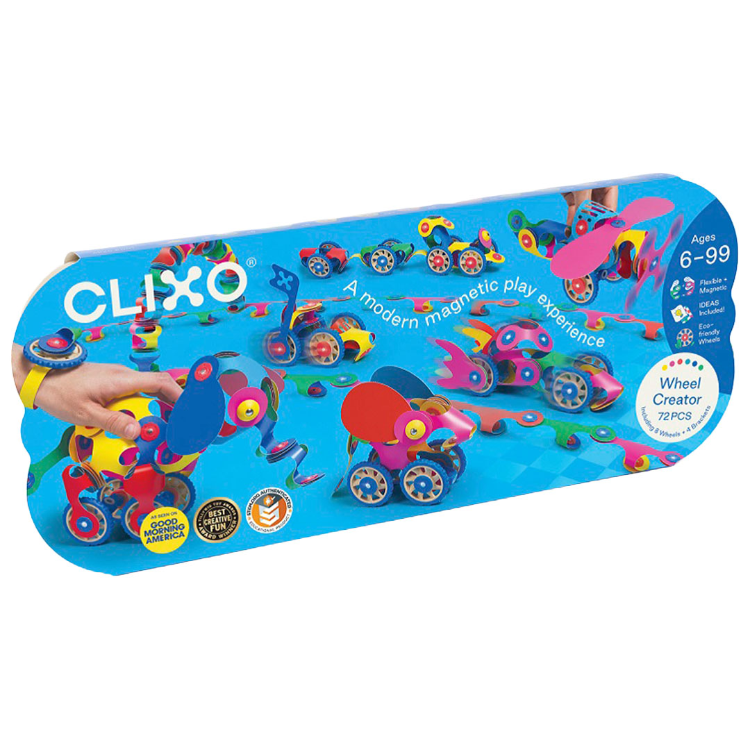 clixo magnetische bouwset wheel creator - 72-delig | CL-WHCR-RB-1 | 4