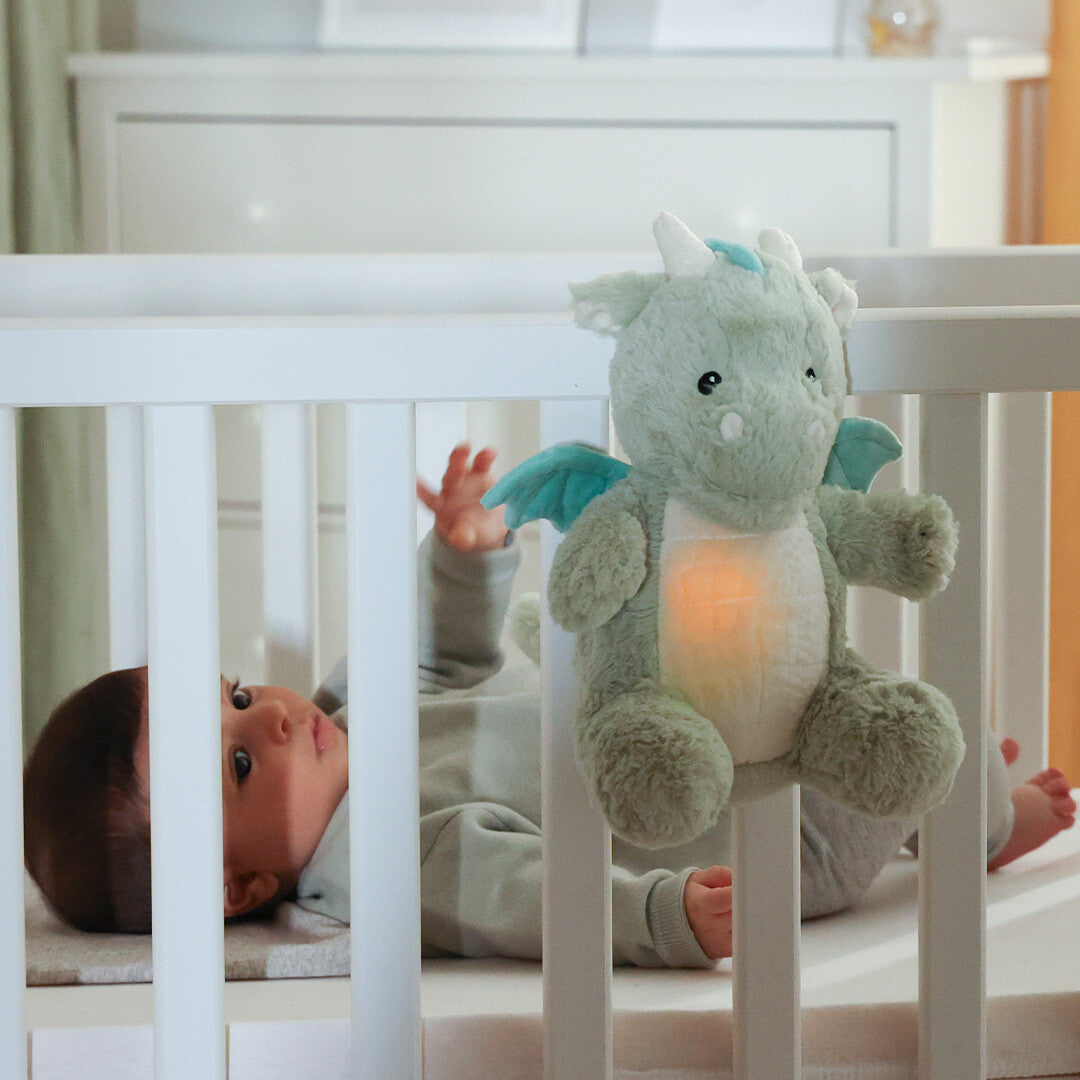 cloud.b knuffeldraak met nachtlamp en geluid - drake | CLB-LOVELIGHT-DRA | 2