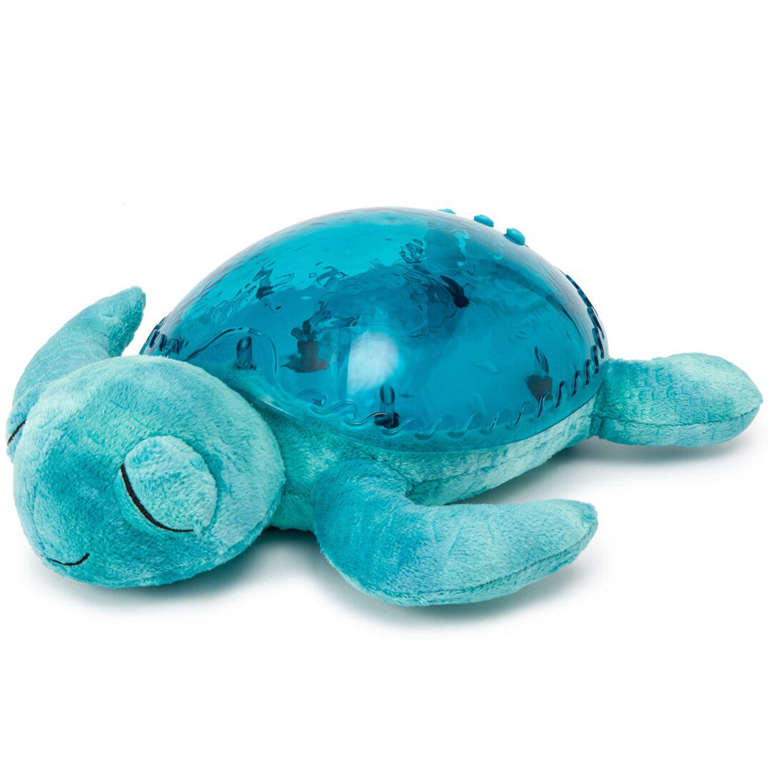 cloud.b knuffelschildpad met nachtlamp en geluid - aqua | CLB-REC-TURTLE-AQ | 0