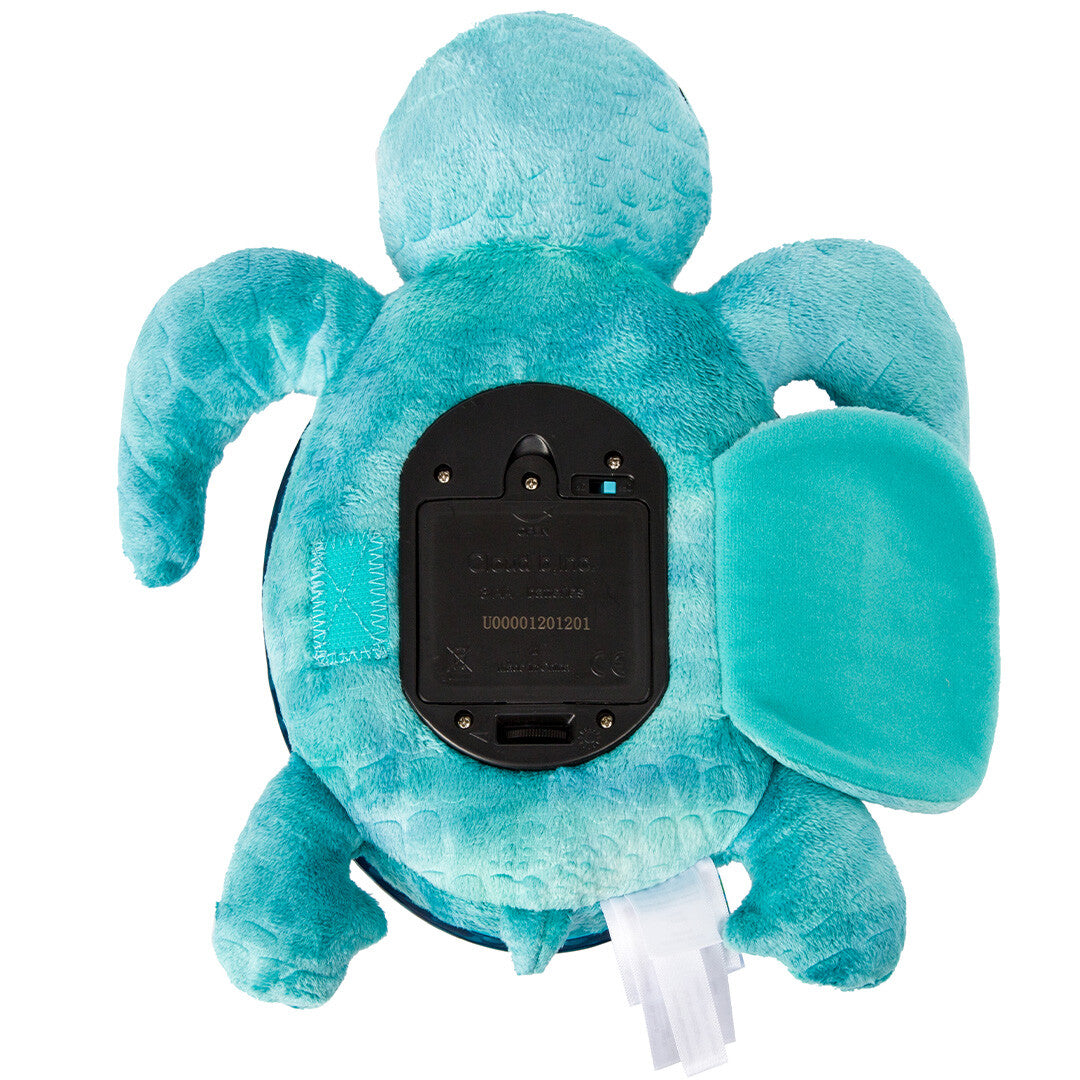 cloud.b knuffelschildpad met nachtlamp en geluid - aqua | CLB-REC-TURTLE-AQ | 5