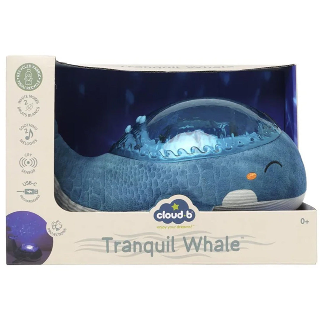 cloud.b knuffelwalvis met nachtlamp en geluid - blauw | CLB-TRANQUILWHALE-BU | 13