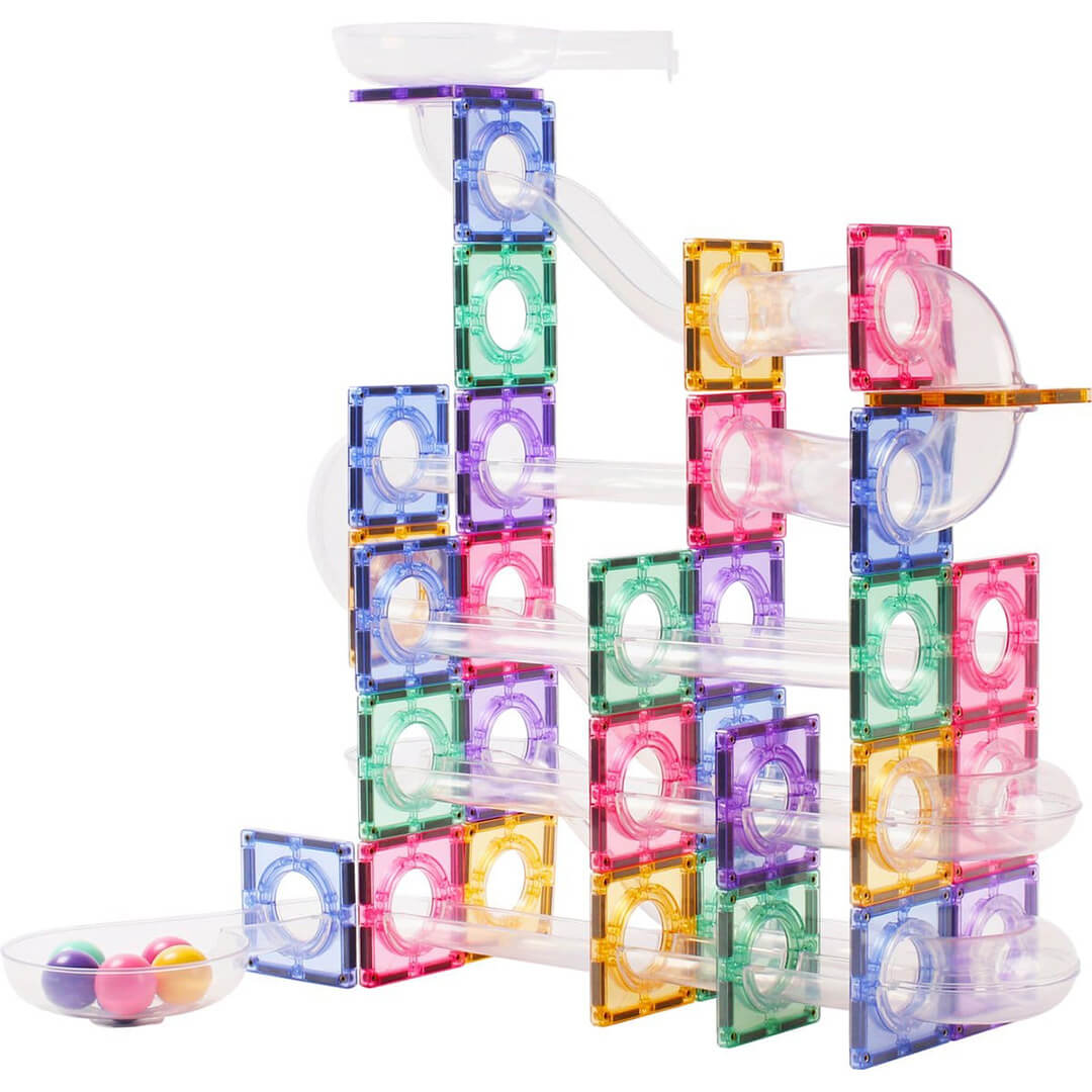 coblo magnetische tegels knikkerbaan pastel - 100st | COBLO100-M-P | 1