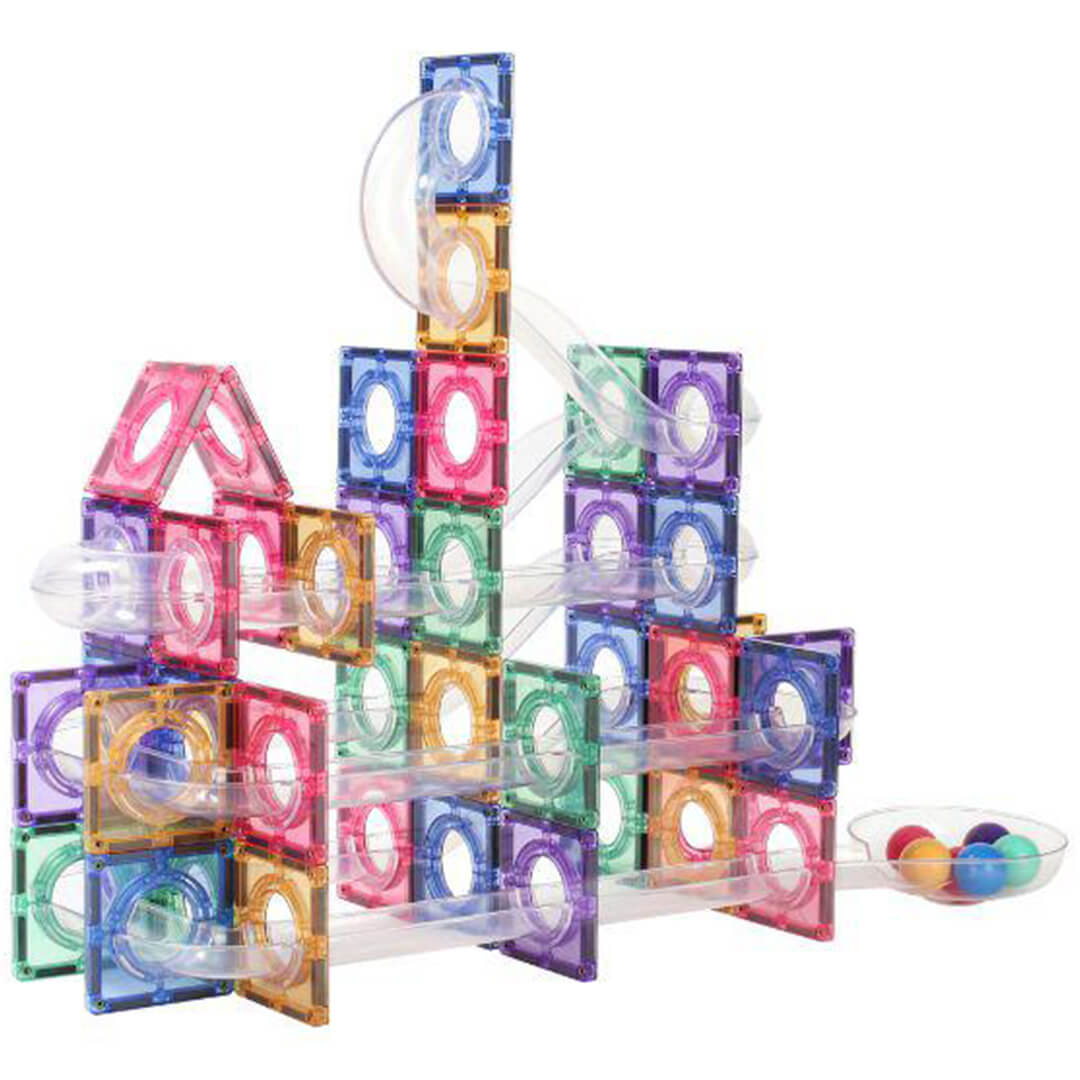 coblo magnetische tegels knikkerbaan pastel - 100st | COBLO100-M-P | 2