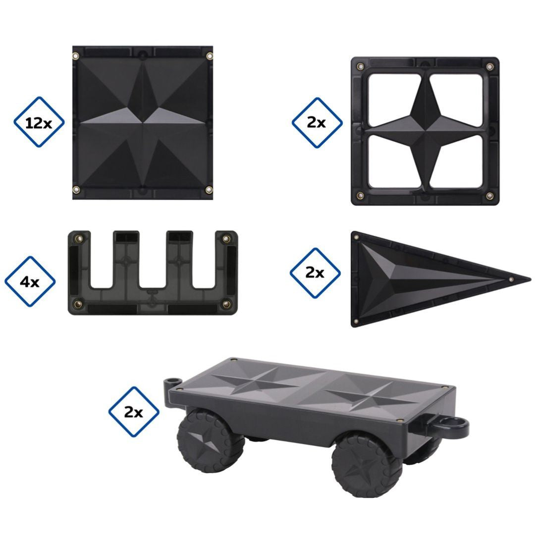 coblo magnetische tegels zwart - 22st | COBLO22-B | 3