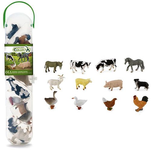 collecta mini boerderijdieren 3-6 cm (12st) | 3389111 | 1