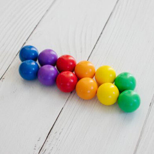 connetix knikkerbaanballen rainbow - 12st    | CON-EU-12B | 3