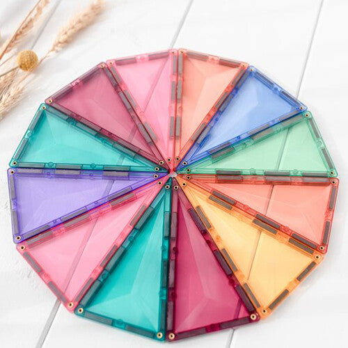 connetix magnetische tegels geometry - pastel - 40st     | CON-EU-P40G | 2