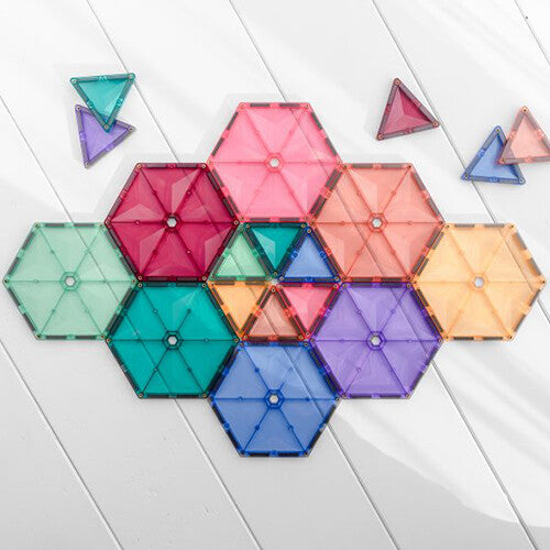 connetix magnetische tegels geometry - pastel - 40st     | CON-EU-P40G | 3