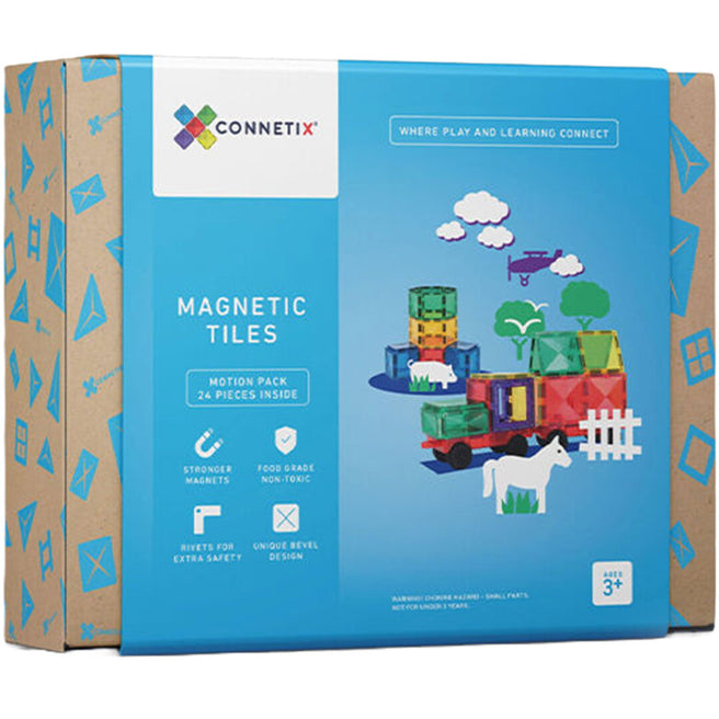 connetix magnetische tegels motion - rainbow - 24st   | CON-EU-24C | 0