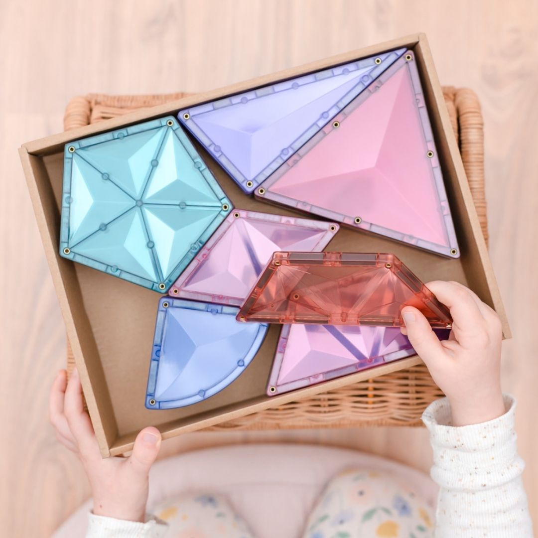 connetix magnetische tegels shape expansion pack - pastel - 48st   | CON-EU-P48SE | 6