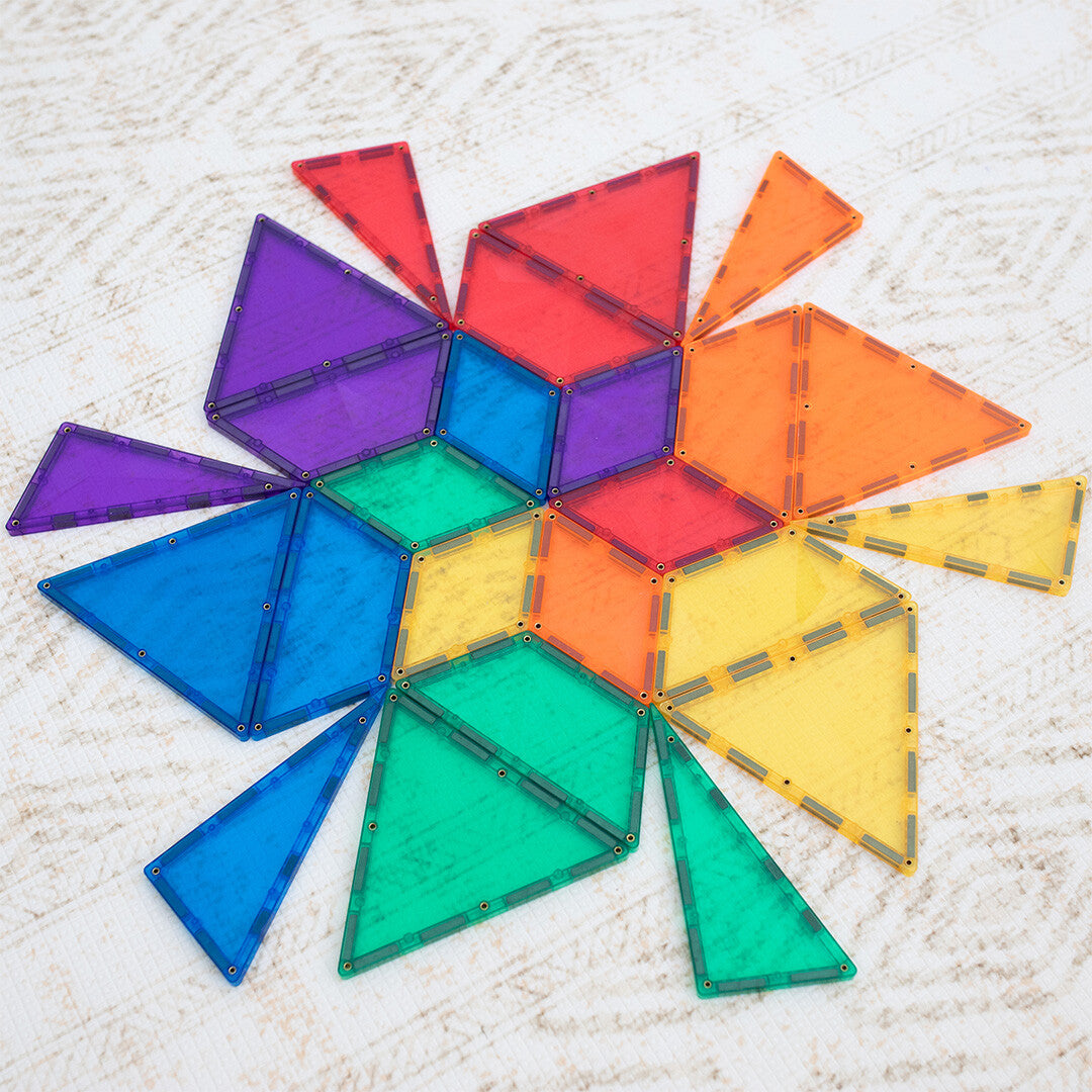 connetix magnetische tegels - shape expansion pack - rainbow - 36st    | CON-EU-36SE | 1
