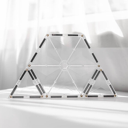 connetix magnetische tegels startersset - clear - 34st  | CON-EU-C34 | 2