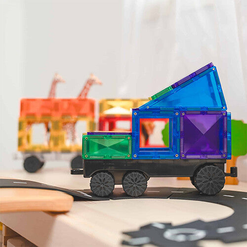 connetix magnetische tegels transport - rainbow - 50st | CON-EU-50T | 2