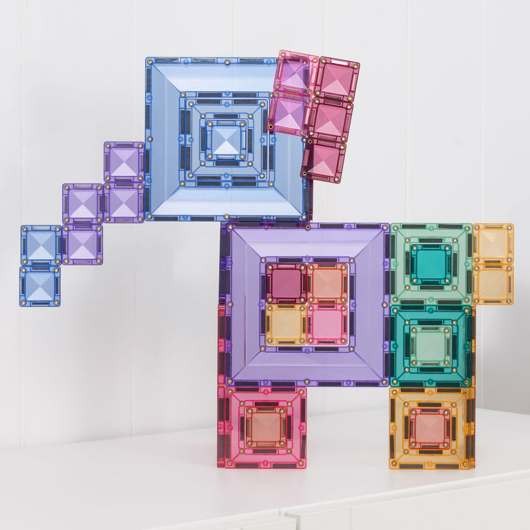 connetix magnetische tegels - pastel portal set - 48st