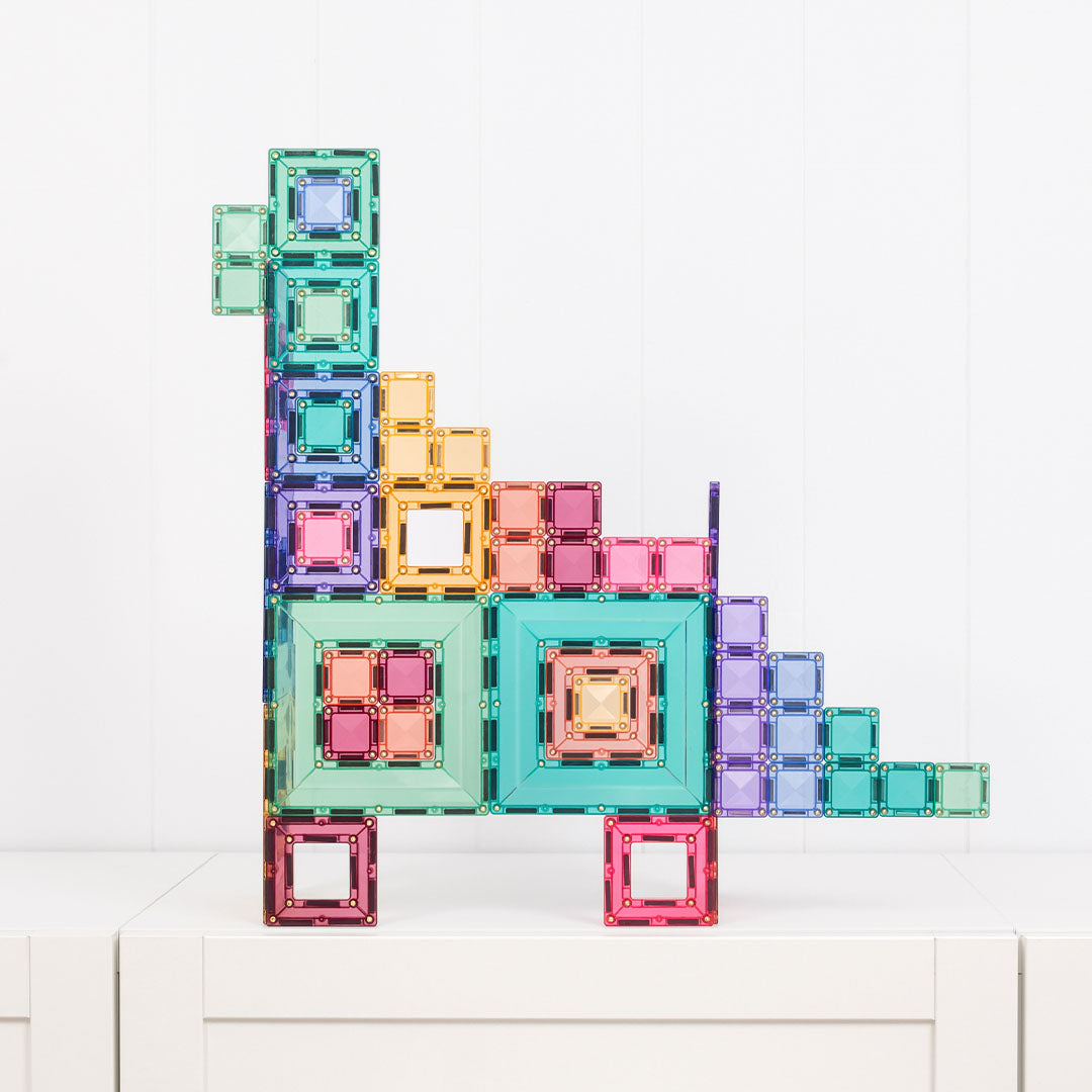 connetix magnetische tegels - pastel portal set - 48st