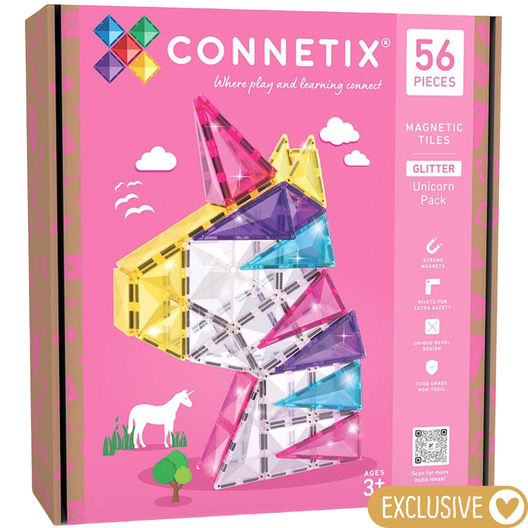 connetix magnetische tegels glitter unicorn 56st | CT-G-00056-GU | 11
