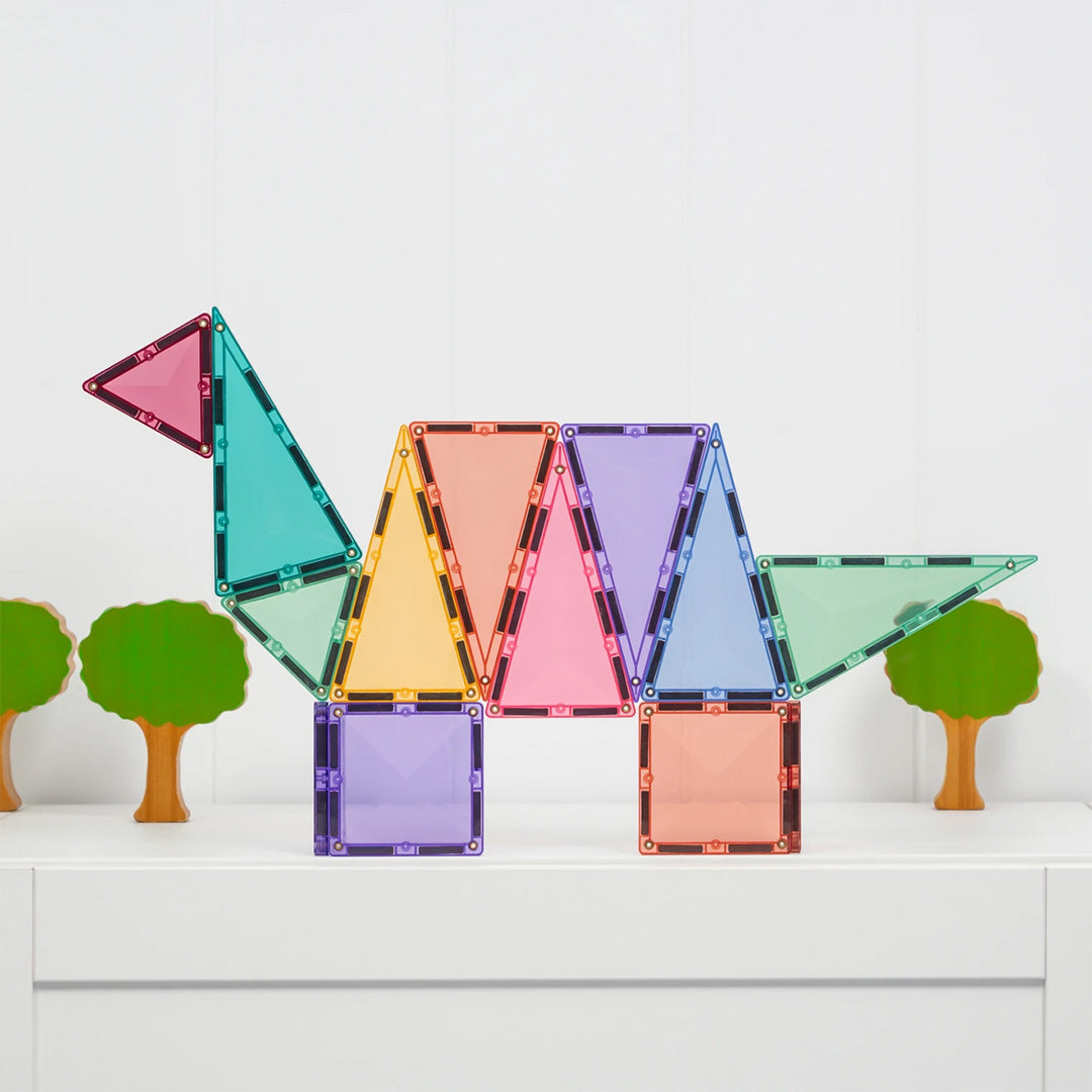 connetix magnetic tiles - pastel - 32 pcs