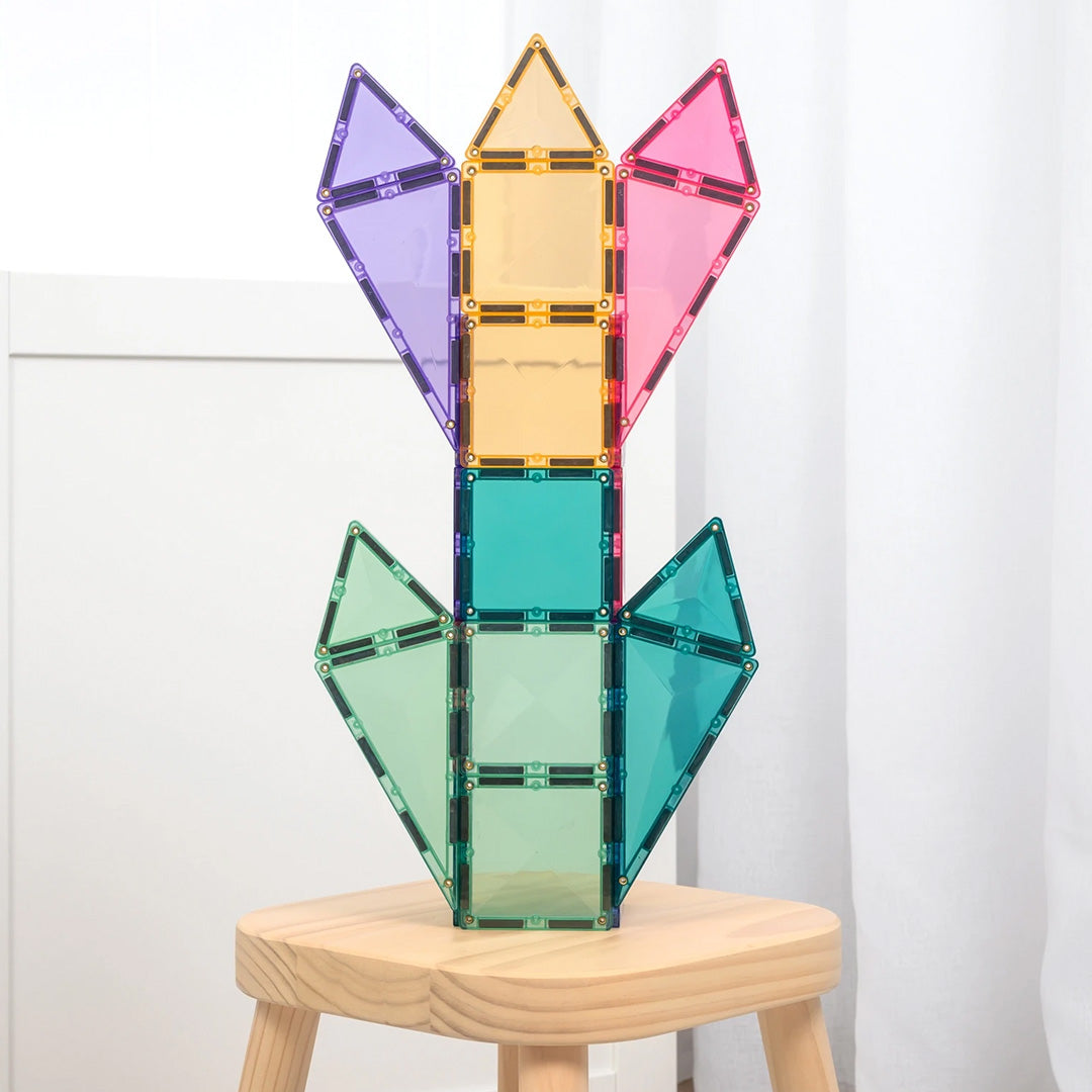 connetix magnetic tiles - pastel - 32 pcs