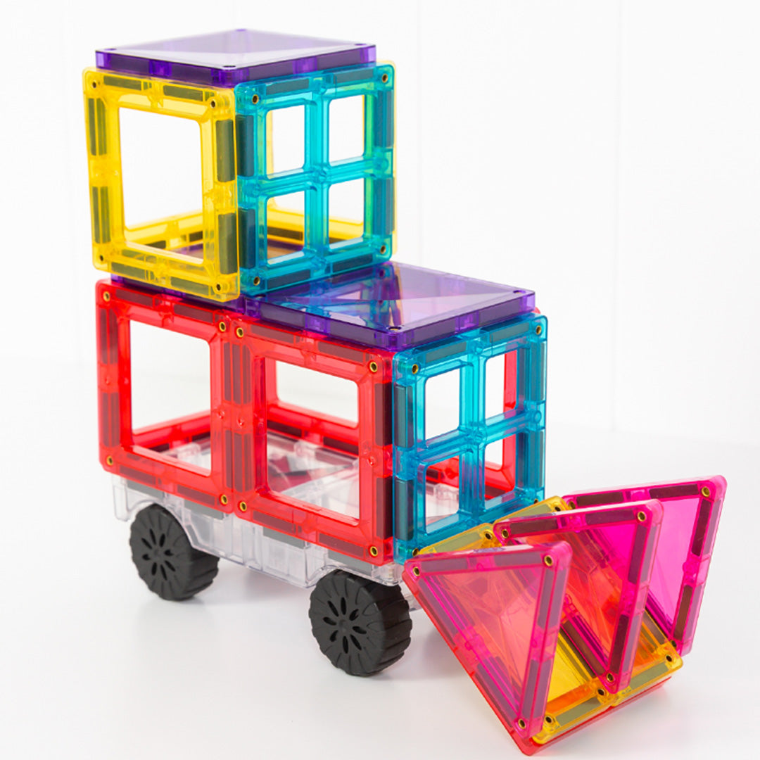 connetix magnetische tegels transport - bright - 50st | CT-B2-00050-TR | 6