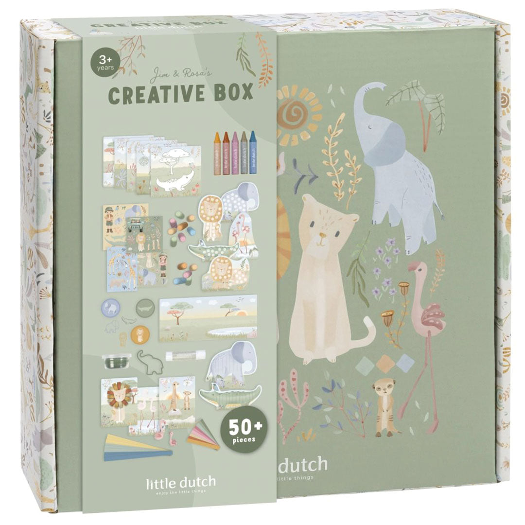 little dutch knutselset creative box xl - safari friends | BT126913 | 1