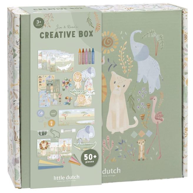 little dutch knutselset creative box xl - safari friends | BT126913 | 1