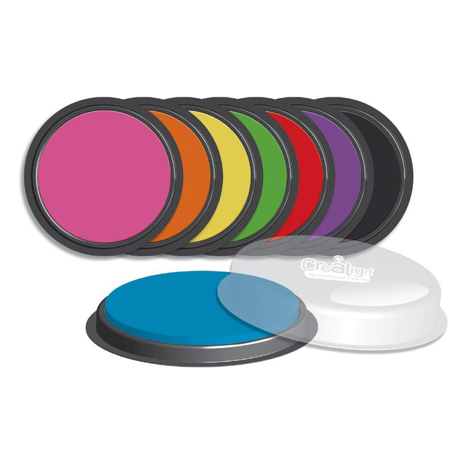 crealign inktkussen regenboog kleuren - 8st