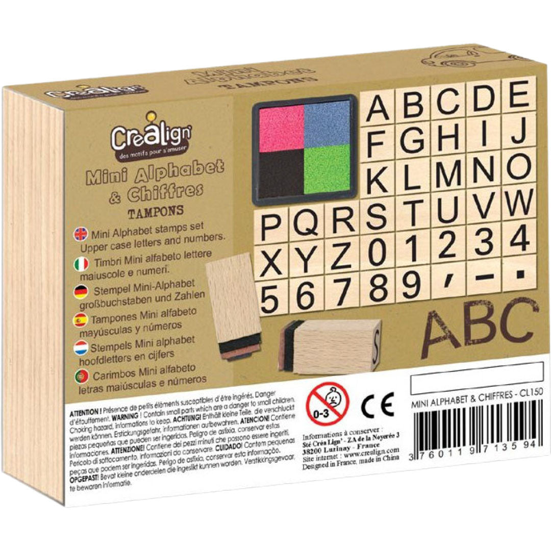 crealign stempelset mini alfabet - 40st | CL150 | 4