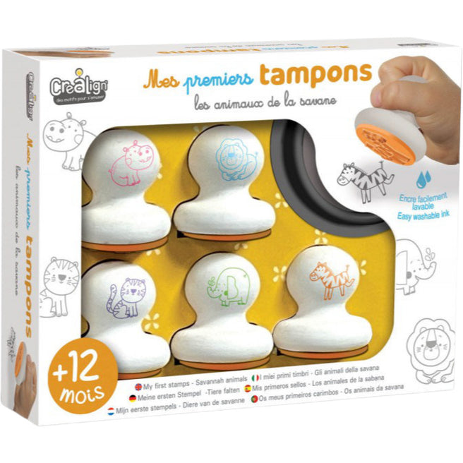 crealign stempels mijn eerste set - savannedieren - 6st | CL202 |  