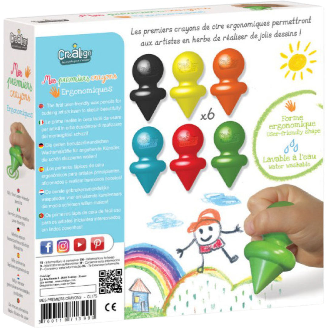 crealign waskrijtjes mijn eerste set - 6st | CL175 |  4