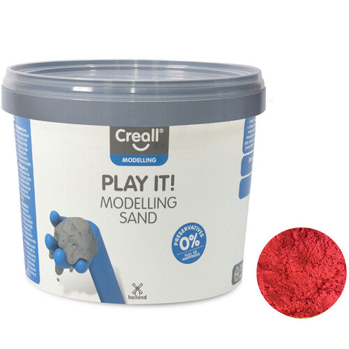creall modelleer zand - 750 gr - rood | 03207 | 0