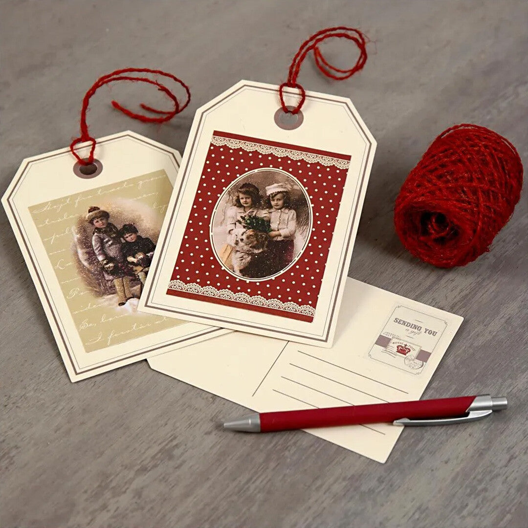 creativ company cadeaulabels crème groot - 10st | 25694 | 2