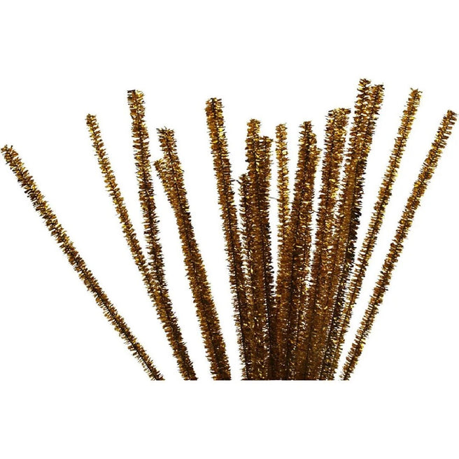 creativ company chenilledraad - goud glitter - 24st | 51630 | 0