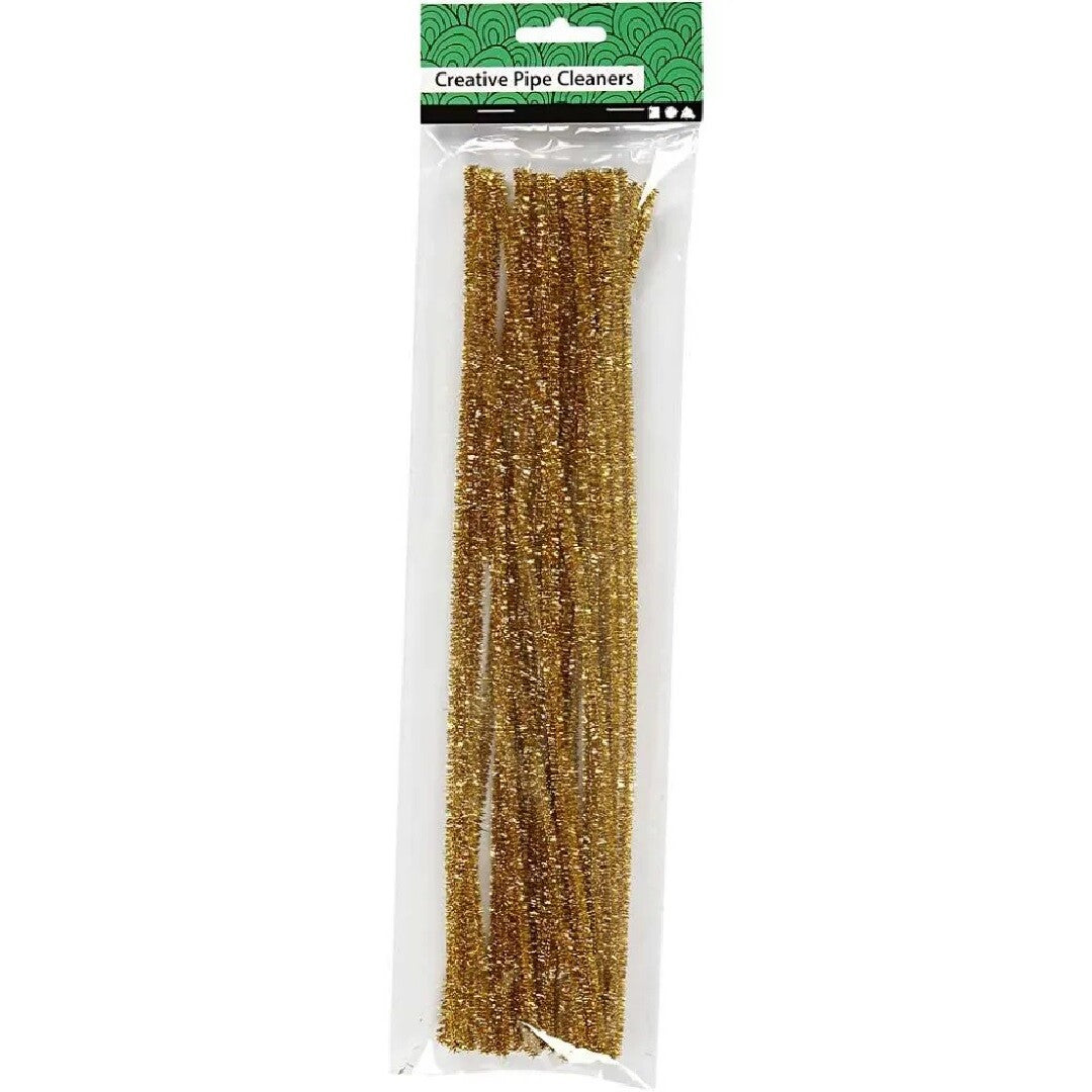 creativ company chenilledraad - goud glitter - 24st | 51630 | 1